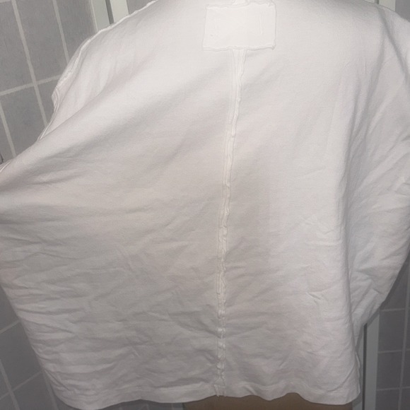 We The Free People Keep On White Boho Hippie Peasant Gypsy Polo Top Medium - Picture 16 of 16